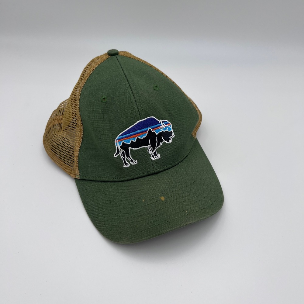 Patagonia Trucker Hat Modern Unisex OSFA Gorpcore Western Bison Green